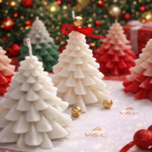 Vela Mini pino navideño color